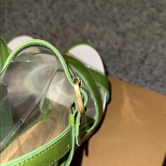 UGG Jackilyn Size 8 NWT Green Wedge Sandal - Picture 6 of 7